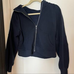Lululemon Scuba Oversized Full Zip True Navy XS/S EUC